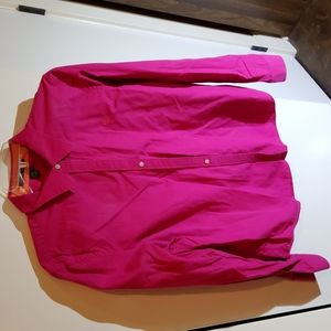 Ladies Lauren by Ralph Lauren  Button-front shirt, large